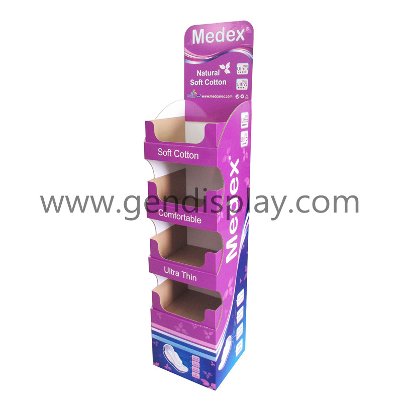 Lady Napkin Floor Display Stand, Custom Napkin Display (GEN-FD302)