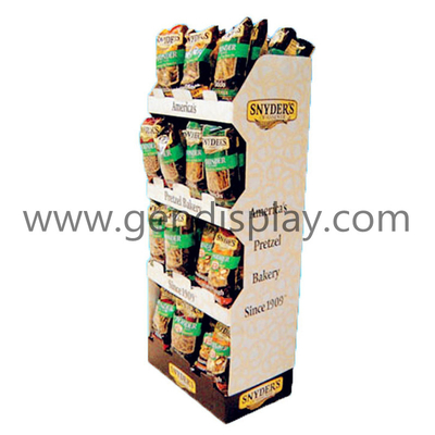 Cardboard Snacks Display Stand, Pop Floor Display(GEN-FD108)