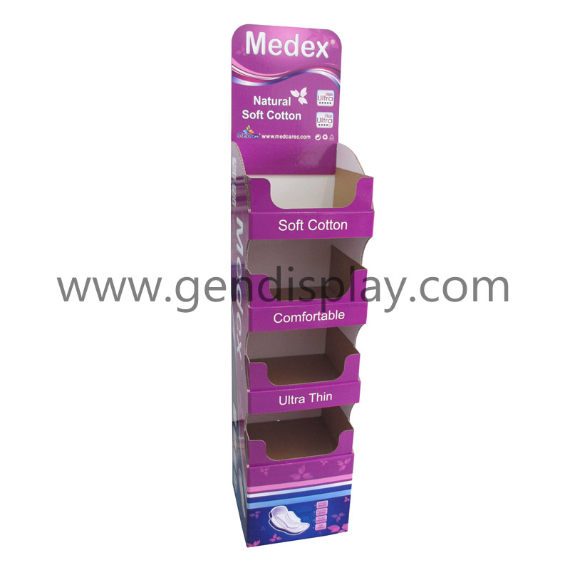 Lady Napkin Floor Display Stand, Custom Napkin Display (GEN-FD302)