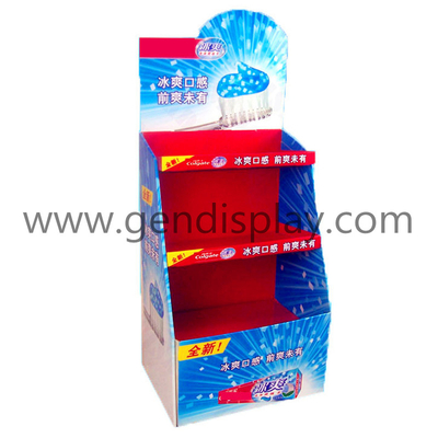Toothpaste Cardboard Display Shelf, Custom Floor Display Stand(GEN-FD115)