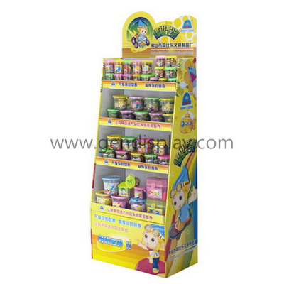 Promotional Cardboard Floor Display Shelf For Kid's Toys (GEN-FD282)