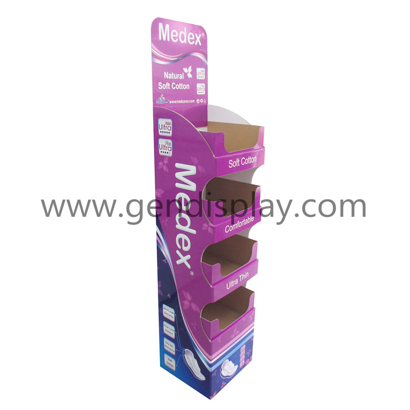 Lady Napkin Floor Display Stand, Custom Napkin Display (GEN-FD302)