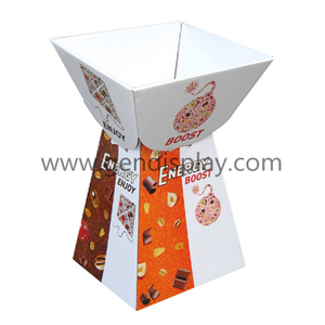 Pop Advertising Custom Cardboard Chocolate Dump Bins Display Stand (GEN-DB007)