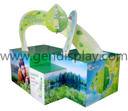 Advertising Custom Cardboard Toothpaste Pallet Dispaly Stand(GEN-PD014)